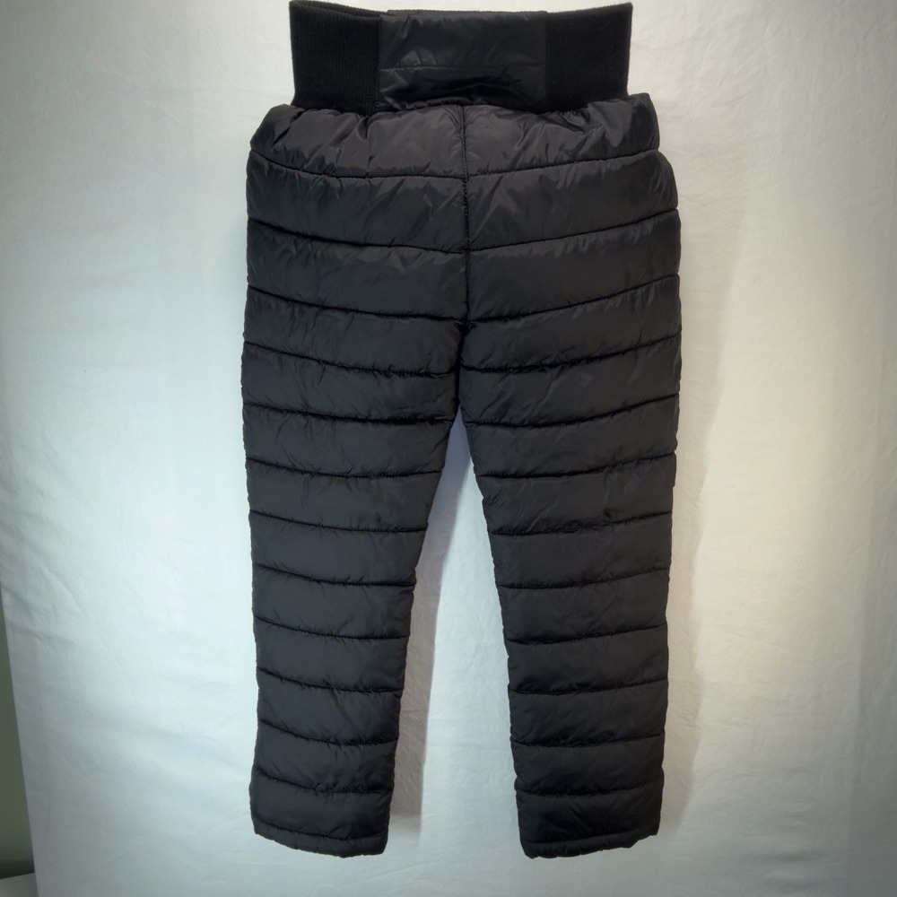 Unisex Kids Insulated Snow Pants Black Size 10 Pull On - Outdoor - Play - Winter